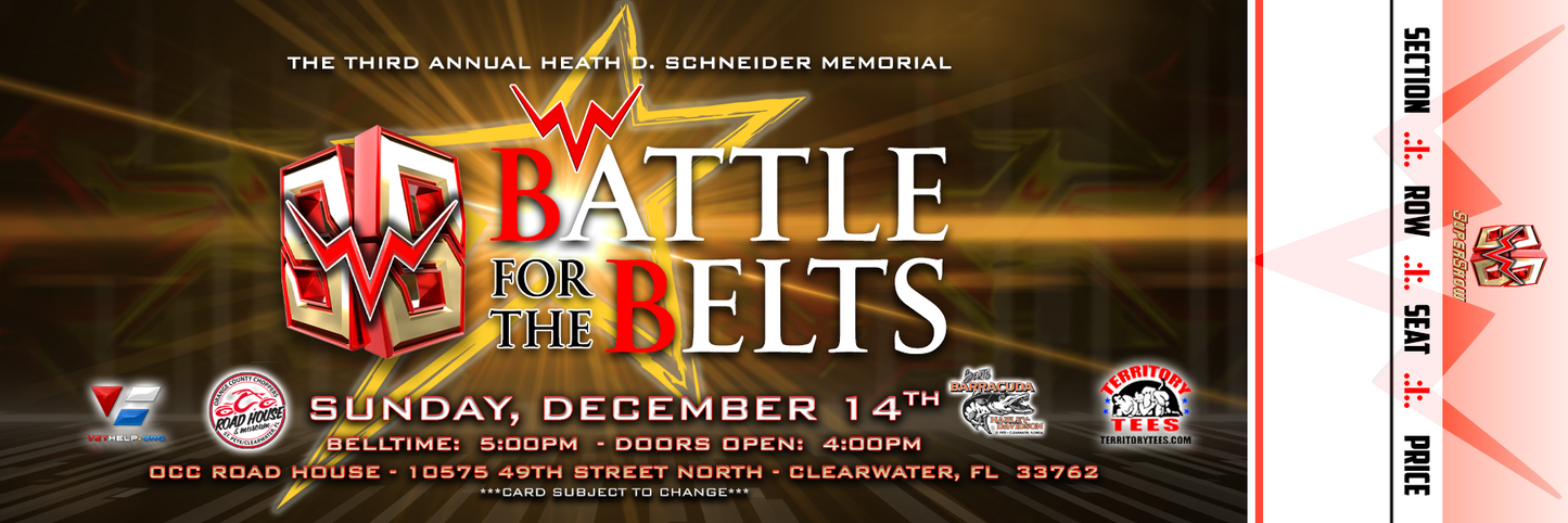 WWN SUPERSHOW:  BATTLE OF THE BELTS 2025 TICKET